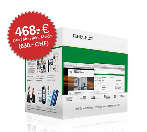 Webaukasten für Zahnärzte